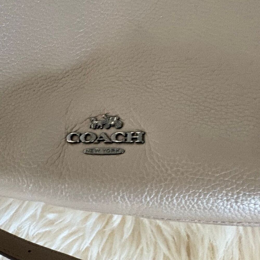 Coach 58036 Chelsea 32 Hobo Leather Shoulder Bag Taupe Classic - Picture 3 of 11